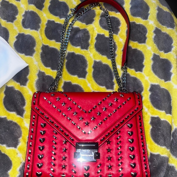 Michael Kors Whitney Red Shoulder Bag - Picture 3 of 7
